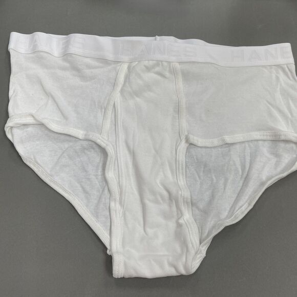 Hanes Men's Underwear Briefs White 7-Pack Tagless 2XL 44/46 Full Cut Fresh IQ - Picture 1 of 9